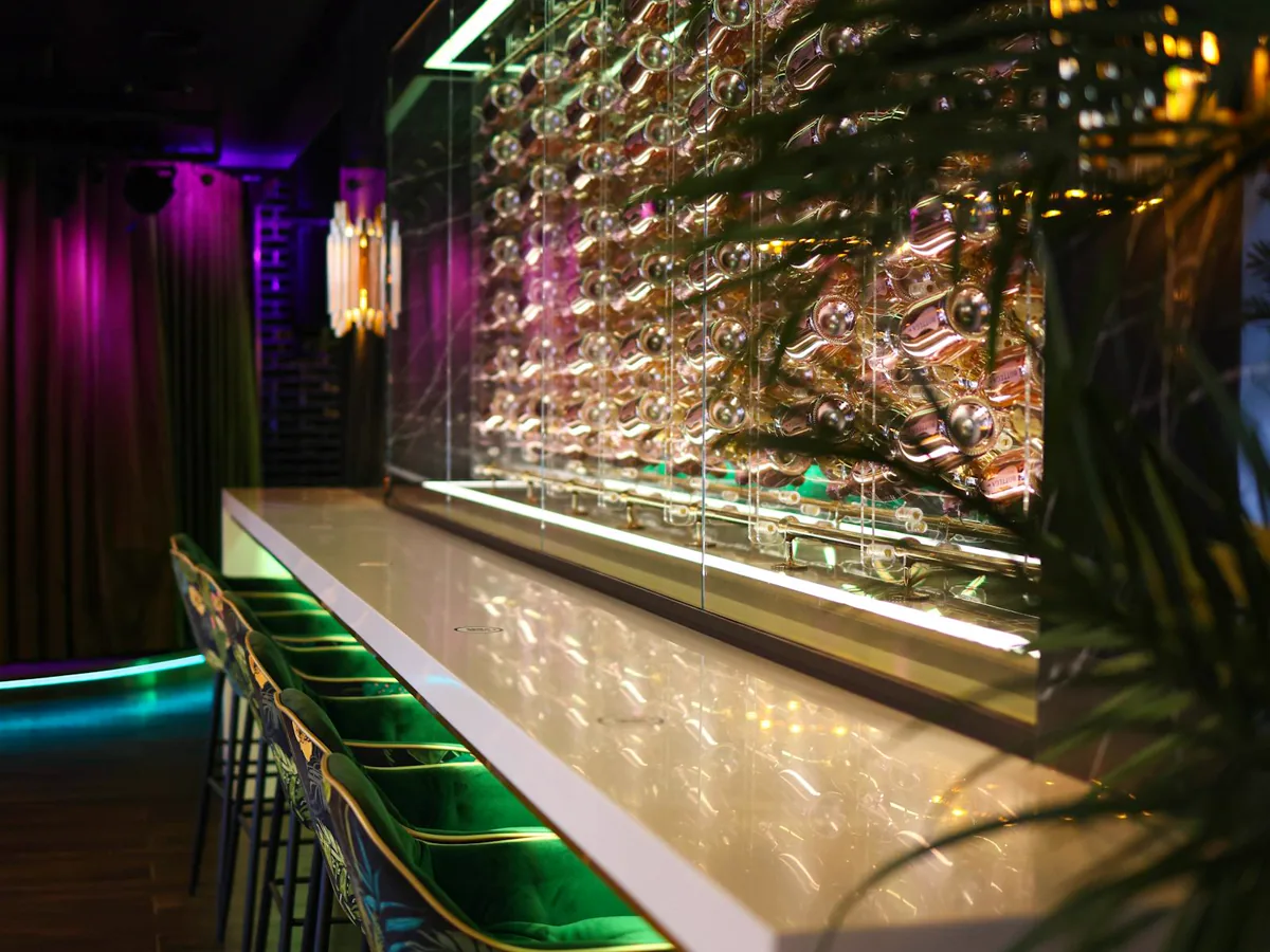 Nightlife bar interior in Da Nang